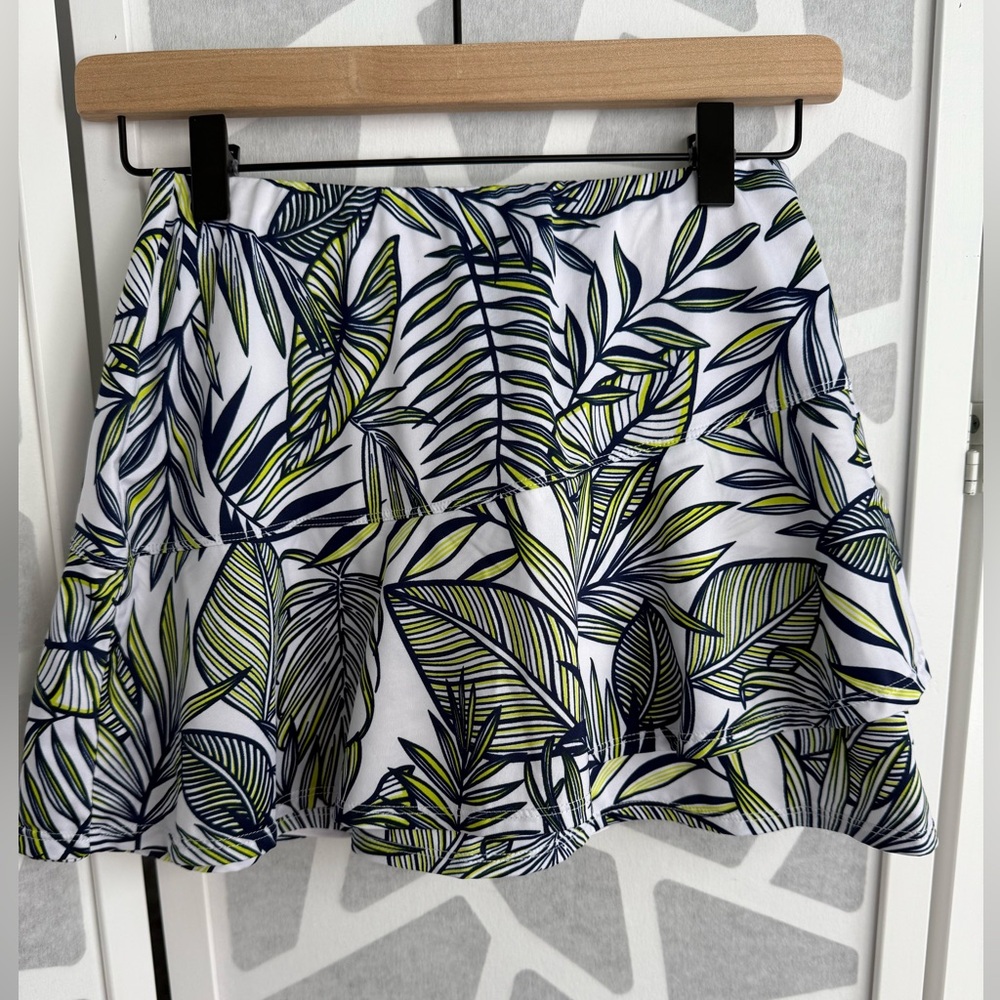 TAIL Tropical Leaf Print Tennis Skirt
